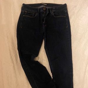 Express Leggings. Dark wash. Mid Rise. Size 8 - short.